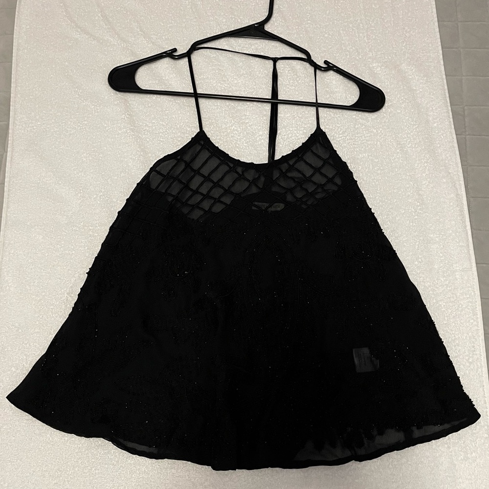 Buckle halter top blouse